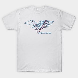 Windham Mountain Trail Map T-Shirt